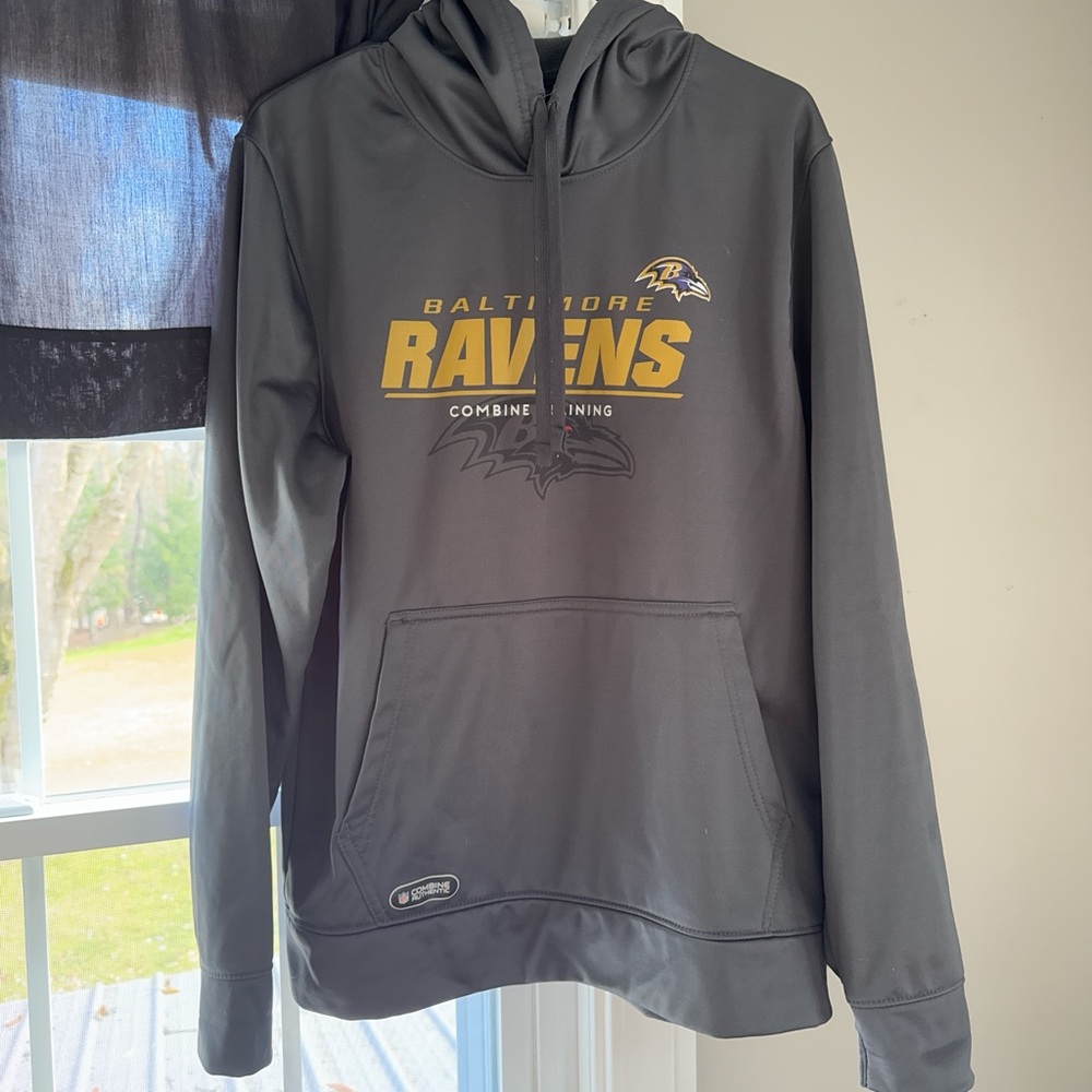 Men’s Grey Baltimore Ravens NFL Hoodie